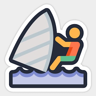 Windsurfing Logo Wear Sticker